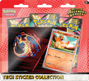 Pokémon Ascended Heroes Tech Sticker Blister Charmander - - booster pack - PKMWINKEL