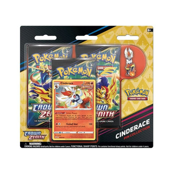 Pokemon Crown Zenith Pin Collection – Cinderace - - premium collection pin - PKMWINKEL