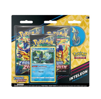 Pokemon Crown Zenith Pin Collection – Inteleon - - premium collection pin - PKMWINKEL