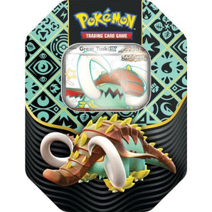 Pokemon Paldean Fates Tin – Great Tusk - - tin box - PKMWINKEL