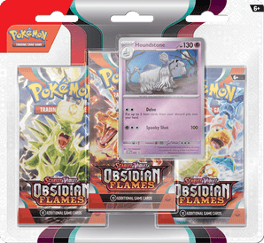 Pokemon - Scarlet & Violet Obsidian Flames Boosterblister Houndstone - - Premium collection blister - PKMWINKEL