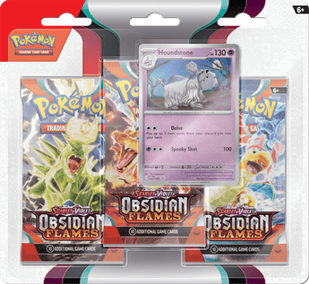 Pokemon - Scarlet & Violet Obsidian Flames Boosterblister Houndstone - - Premium collection blister - PKMWINKEL