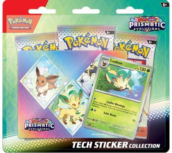Pokemon - Scarlet & Violet Prismatic Evolutions Tech Sticker Blister: Leafeon - 0196214105201 - PKMWINKEL