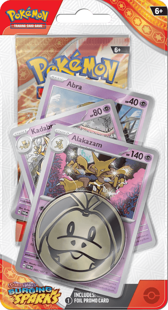 Pokemon Surging Sparks Alakazam Premium Checklane Blister - PKMWINKEL