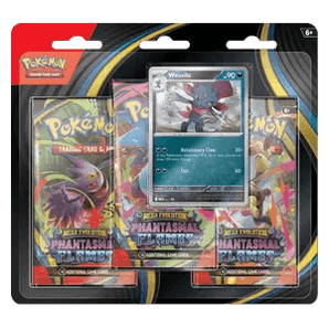 Pokemon TCG: Phantasmal Flames 3 - Pack Blister Weavile - - 3 pack blister - PKMWINKEL