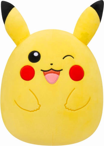 Squishmallows Pokémon Jumbo Pikachu Knipoog 60 cm - Pluche Knuffel - - PKMWINKEL
