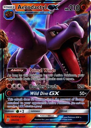 Aerodactyl GX - 106/236 - Ultra Rare - - GX Kaart - PKMWINKEL