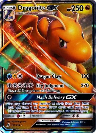 Dragonite GX - 152/236 - Ultra Rare - - GX Kaart - PKMWINKEL
