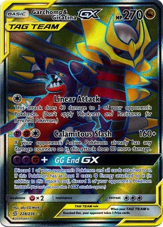 Garchomp & Giratina GX - 228/236 - Full Art Ultra Rare - - GX Kaart - PKMWINKEL