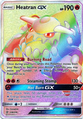 Heatran GX - 238/236 - Hyper Rare - - GX Kaart - PKMWINKEL