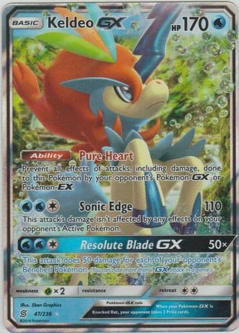 Keldeo GX - 47/236 - Ultra Rare - - Booster - PKMWINKEL