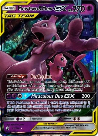 Mewtwo & Mew GX - 71/236 - Ultra Rare - - GX Kaart - PKMWINKEL
