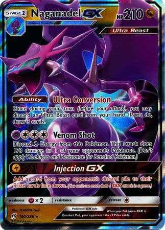 Naganadel GX - 160/236 - Ultra Rare - - GX Kaart - PKMWINKEL