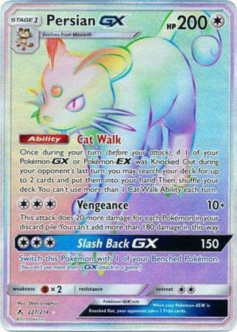 Persian GX - 227/214 - Secret Rare - Nieuw Mint Conditie! - - GX Kaart - PKMWINKEL