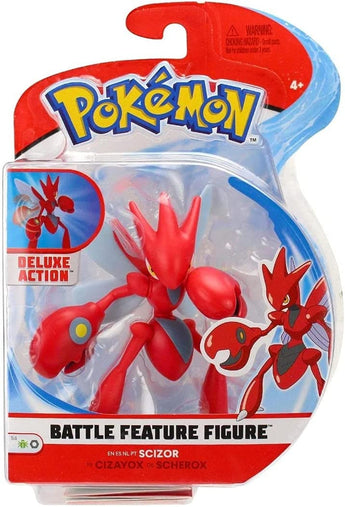 Pokemon Battle Feature Figure - Scizor Figure - 12 cm - Deluxe Action - - PKMWINKEL