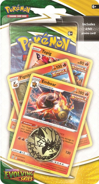 Pokemon Evolving Skies Premium Checklane Emboar - - Premium collection blister - PKMWINKEL