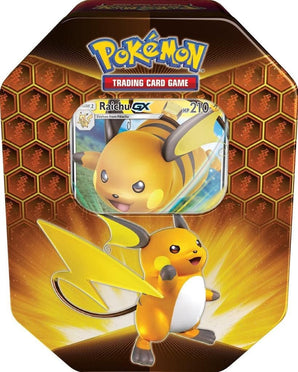 Pokemon Hidden Fates Raichu GX Tin Box - - tin box - PKMWINKEL