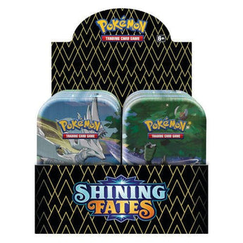 Pokemon - Sword & Shield 4.5 Shining Fates - Mini Tin Display (10 Tins) - - tin box - PKMWINKEL