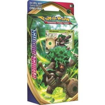 Pokemon Sword & Shield Theme Deck: Rillaboom - - Theme Deck - PKMWINKEL