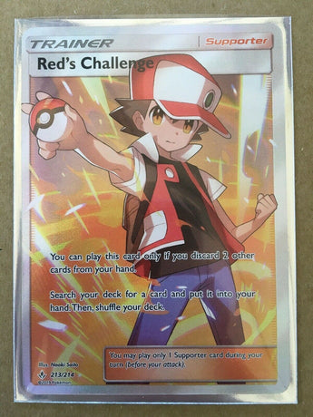 Pokemon Unbroken Bonds Red’s Challenge Trainer 213/214 - - GX Kaart - PKMWINKEL