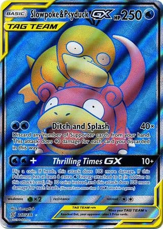 Slowpoke & Psyduck GX - 217/236 - Full Art Ultra Rare - - GX Kaart - PKMWINKEL