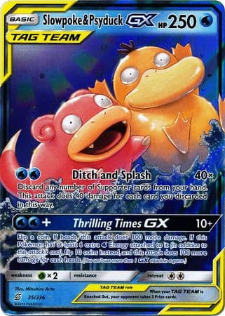 Slowpoke & Psyduck GX - 35/236 - Ultra Rare - - GX Kaart - PKMWINKEL