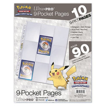 Ultra Pro - 9 Pocket 11 Hole Pages 10 Pack - voor verzamelkaarten - - Portfolio - PKMWINKEL