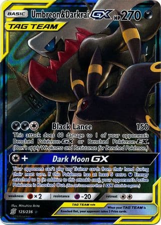 Umbreon & Darkrai GX - 125/236 - Ultra Rare - - GX Kaart - PKMWINKEL