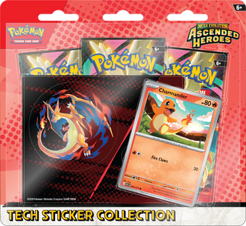 Pokémon Ascended Heroes Tech Sticker Blister Charmander -  - booster pack - PKMWINKEL