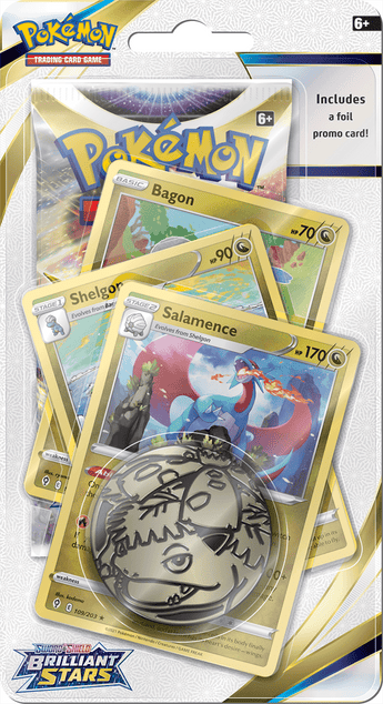Pokemon Brilliant Stars Checklane Blister Salamence - PKMWINKEL