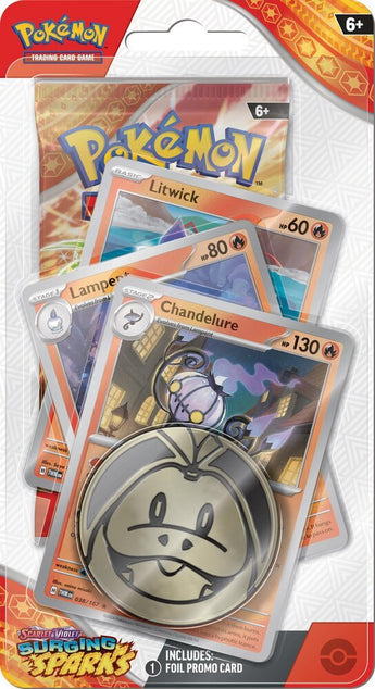 Pokemon Surging Sparks Chandelure Premium Checklane Blister - PKMWINKEL
