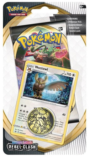 Pokémon TCG Sword & Shield Rebel Clash checklane blister Noctowl -  - Premium collection - PKMWINKEL