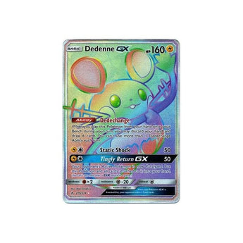 Dedenne GX 219/214 Full Art Rainbow Secret Rare Pokemon Card (Unbroken Bonds) Category: GX Kaarten -  - GX Kaart - PKMWINKEL